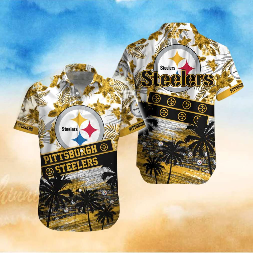 Pittsburgh Steelers Hawaiian Shirt And Beach Short Pittsburgh Steelers Hawaiian Shirt And Beach Short