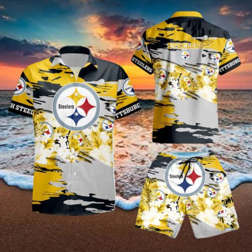 Pittsburgh Steelers Hawaiian Shirt And Short For Fans