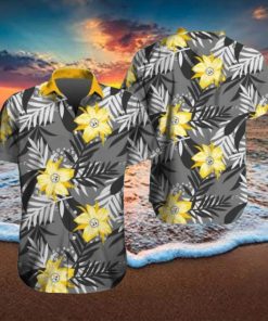 Pittsburgh Steelers Hawaiian Tracksuit Floral Outfits Button Shirt Beach Shorts
