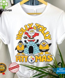 Pittsburgh Steelers Homage Unisex Holiday Tri Blend T Shirt