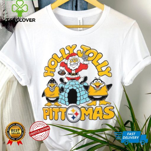 Pittsburgh Steelers Homage Unisex Holiday Tri Blend T Shirt