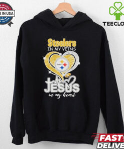Pittsburgh Steelers In My Veins Jesus In My Heart New T Shirt