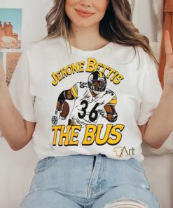 Pittsburgh Steelers Jerome Bettis Homage Gray Retired Player Caricature Tri Blend T Shirt 3 Pittsburgh Steelers Jerome Bettis Homage Gray Retired Player Caricature Tri Blend T Shirt