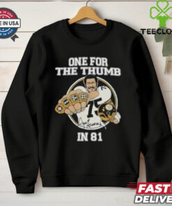 Pittsburgh Steelers Joe Greene One For The Thumb In 81 Shirt