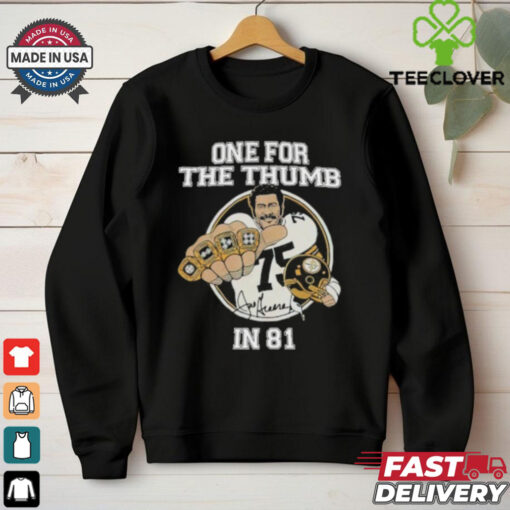 Pittsburgh Steelers Joe Greene One For The Thumb In 81 Shirt