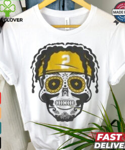 Pittsburgh Steelers Justin Fields Jersey Skull T shirt