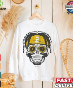 Pittsburgh Steelers Justin Fields Jersey Skull T shirt 1 Pittsburgh Steelers Justin Fields Jersey Skull T shirt