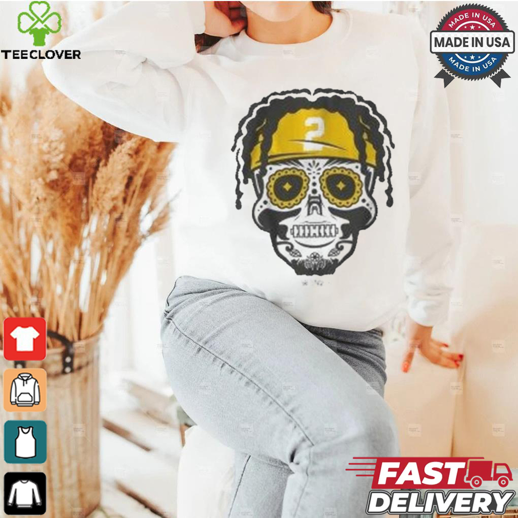 Pittsburgh Steelers Justin Fields Jersey Skull T shirt Pittsburgh Steelers Justin Fields Jersey Skull T shirt