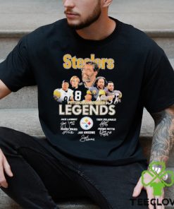 Pittsburgh Steelers Legends Jack Lambert Troy Polamalu Hines Ward Joe Greene Jerome Bettis signature 2023 shirt