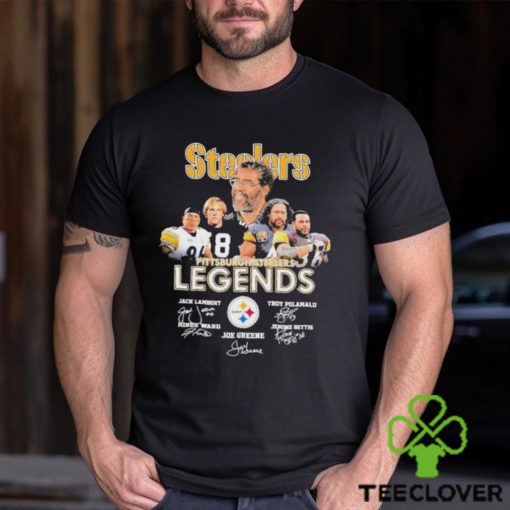 Pittsburgh Steelers Legends Jack Lambert Troy Polamalu Hines Ward Joe Greene Jerome Bettis signature 2023 hoodie, sweater, longsleeve, shirt v-neck, t-shirt