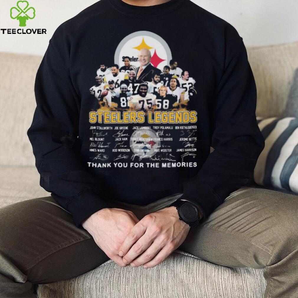 Pittsburgh Steelers Legends Thank You For The Memories Signatures shirt