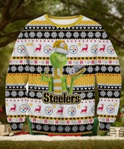 Pittsburgh Steelers Logo Grinch Ugly Sweater Christmas Gift For Men And Women
