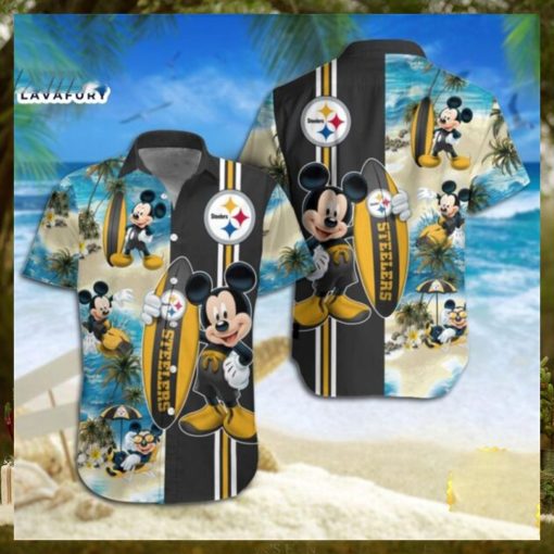 Pittsburgh Steelers Mickey Mouse Hawaiian Shirt