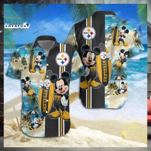 Pittsburgh Steelers Mickey Mouse Hawaiian Shirt