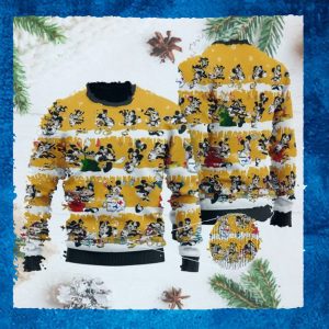 Pittsburgh Steelers Mickey NFL American Football Ugly Christmas Sweater Sweatshirt Party