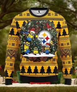 Pittsburgh Steelers Minion Christmas Ugly Sweater