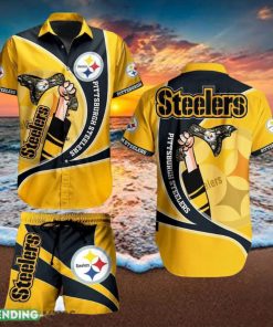 Pittsburgh Steelers NFL Bold Hawaiian Shirt And Short For Best Fans New Trends For This Summer Beach