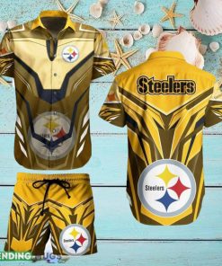 Pittsburgh Steelers NFL Bright Hawaiian Shirt And Short For Best Fans New Trends For This Summer Beach