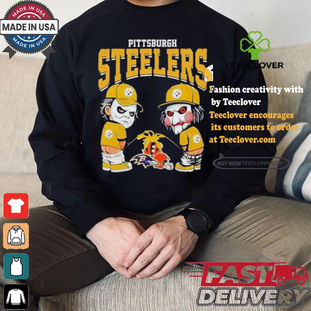 Pittsburgh Steelers NFL Halloween Peeing Funny Shirt Pittsburgh Steelers NFL Halloween Peeing Funny Shirt