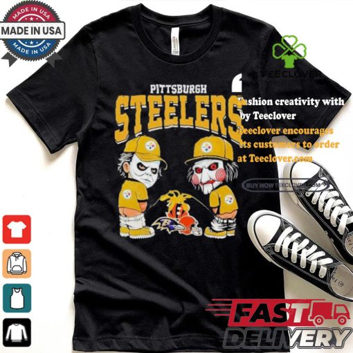 Pittsburgh Steelers NFL Halloween Peeing Funny Shirt