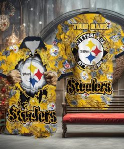 Pittsburgh Steelers NFL Hawaiian Shirt Custom Name For Fans