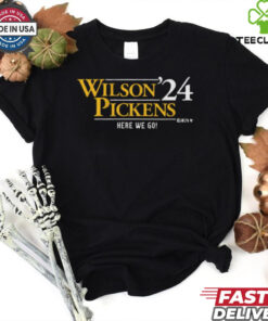 Pittsburgh Steelers NFL Russell Wilson And George Pickens Wilson Pickens ’24 Here We Go t shirt