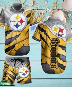 Pittsburgh Steelers NFL SAS Hawaiian Shirt And Short For Best Fans Gift New Trending Beach Holiday