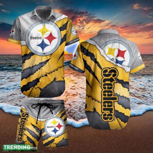 Pittsburgh Steelers NFL SAS Hawaiian Shirt And Short For Best Fans Gift New Trending Beach Holiday