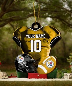 Pittsburgh Steelers NFL Sport Ornament Custom Name And Number