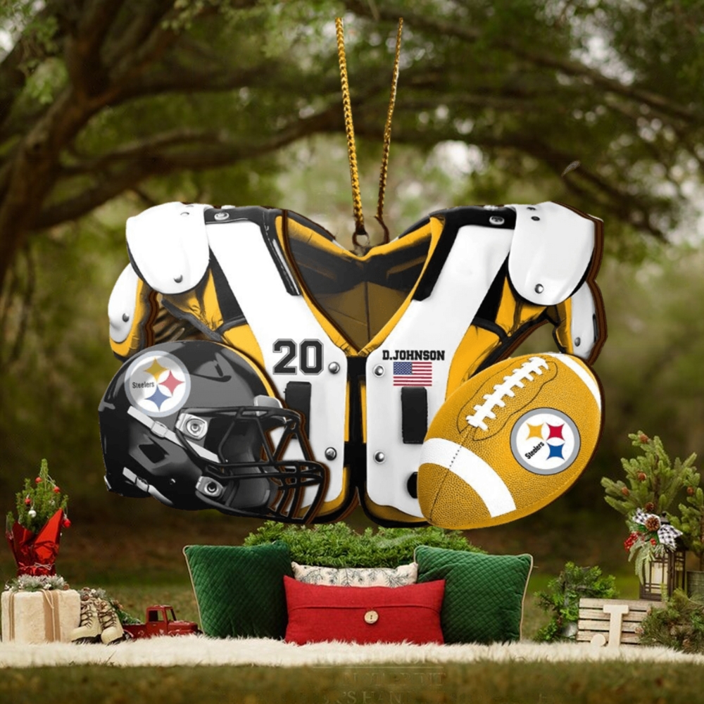 Pittsburgh Steelers NFL Sport Ornament Custom Your Name And Number Pittsburgh Steelers NFL Sport Ornament Custom Your Name And Number
