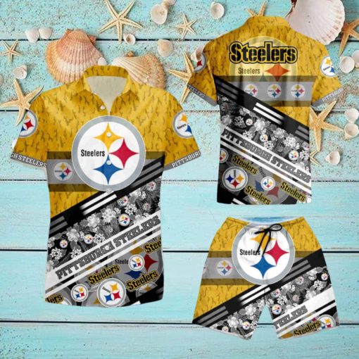 Pittsburgh Steelers NFL Summer Hawaiian Shirt And Short