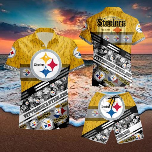 Pittsburgh Steelers NFL Summer Hawaiian Shirt And Short