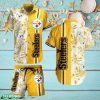 Pittsburgh Steelers NFL Tropical Pattern Hawaiian Shirt And Short For Best Fans Gift New Trending Beach Holiday