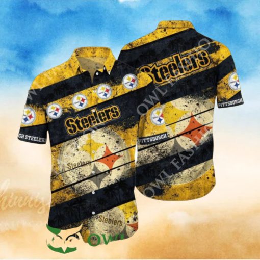 Pittsburgh Steelers NFL Tropical Pattern Summer Hawaiian Shirt 2024