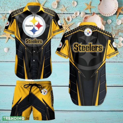 Pittsburgh Steelers NFL Vibrant Hawaiian Shirt And Short For Best Fans New Trends For This Summer Beach