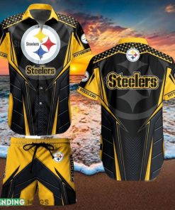 Pittsburgh Steelers NFL Vibrant Hawaiian Shirt And Short For Best Fans New Trends For This Summer Beach