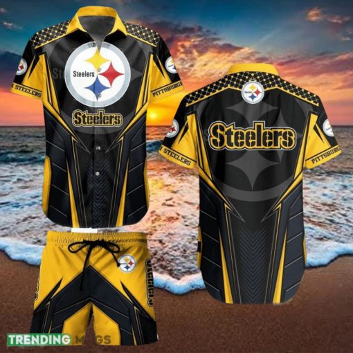 Pittsburgh Steelers NFL Vibrant Hawaiian Shirt And Short For Best Fans New Trends For This Summer Beach