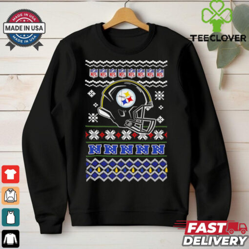 Pittsburgh Steelers NFL football Christmas helmet shirt