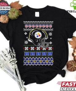 Pittsburgh Steelers NFL football Christmas helmet shirt