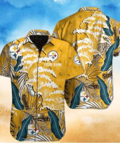Pittsburgh Steelers NFL wave Hawaiian shirt