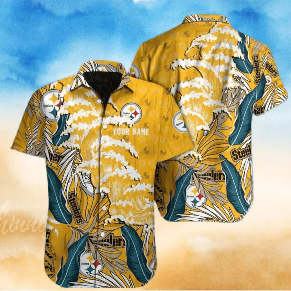 Pittsburgh Steelers NFL wave Hawaiian shirt Pittsburgh Steelers NFL wave Hawaiian shirt