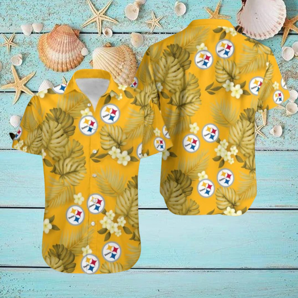 Pittsburgh Steelers New Style 3D Flower Hawaiian Shirt For Men Women