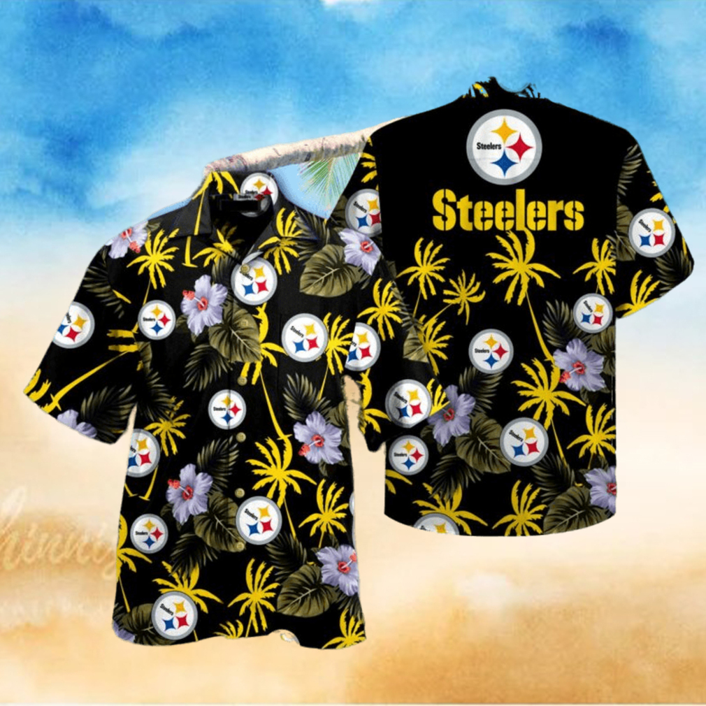 Pittsburgh Steelers NFL Mens Christmas Explosion Button Up Shirt