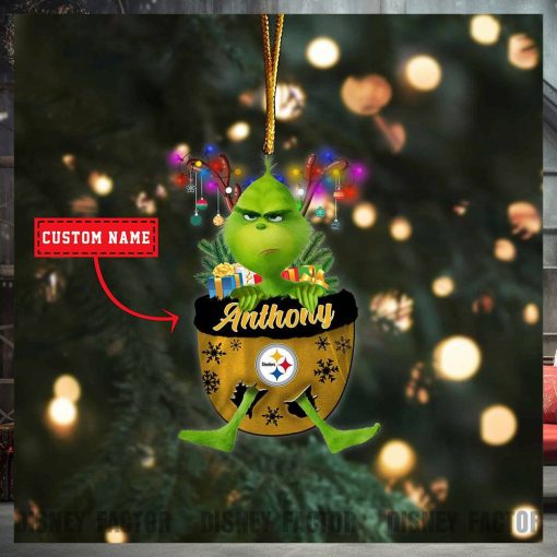 Pittsburgh Steelers Ornaments, Grinch Christmas Ornament, Nfl Football Christmas