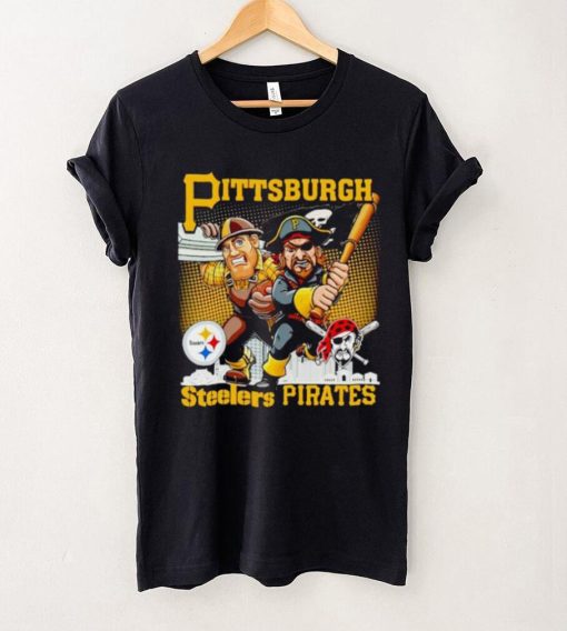 Pittsburgh Steelers Pirates mascot skyline hoodie, sweater, longsleeve, shirt v-neck, t-shirt