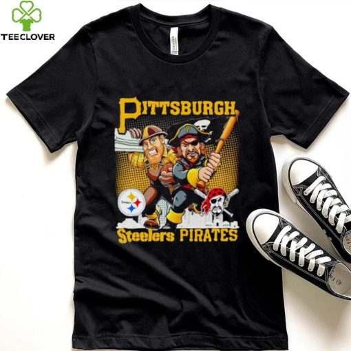 Pittsburgh Steelers Pirates mascot skyline hoodie, sweater, longsleeve, shirt v-neck, t-shirt