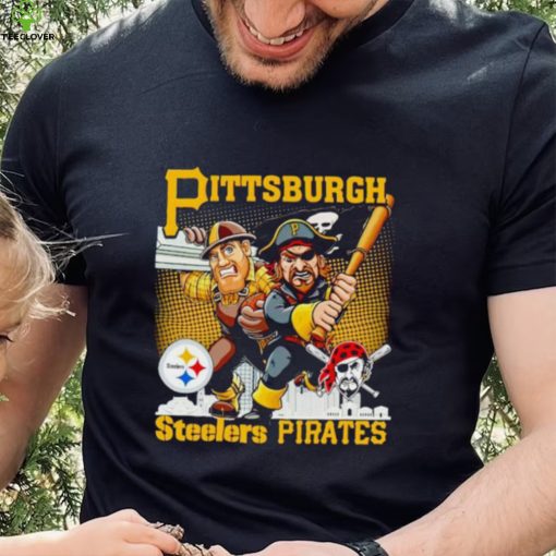 Pittsburgh Steelers Pirates mascot skyline hoodie, sweater, longsleeve, shirt v-neck, t-shirt