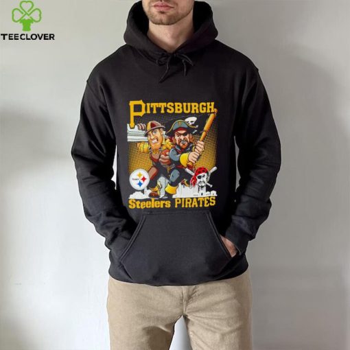 Pittsburgh Steelers Pirates mascot skyline hoodie, sweater, longsleeve, shirt v-neck, t-shirt