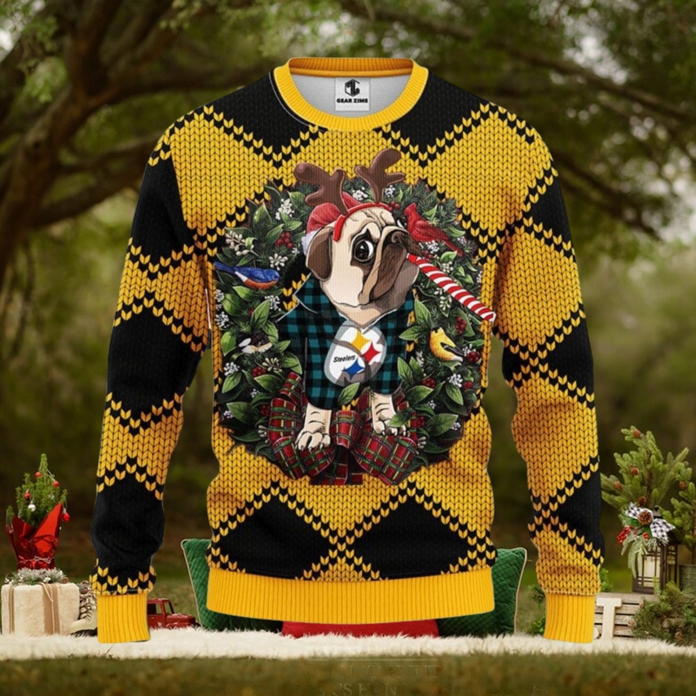 Pittsburgh Steelers Pub Dog Christmas Ugly Sweater Christmas Gift Ideas For Fans Pittsburgh Steelers Pub Dog Christmas Ugly Sweater Christmas Gift Ideas For Fans