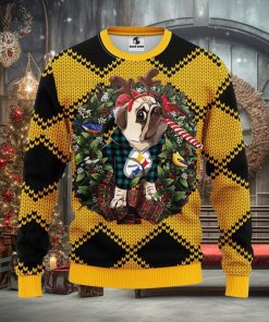 Pittsburgh Steelers Pub Dog Christmas Ugly Sweater Christmas Gift Ideas For Fans